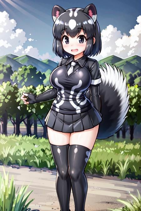 Western Spotted Skunk (Kemono friends) - AI LoRA model on PixAI