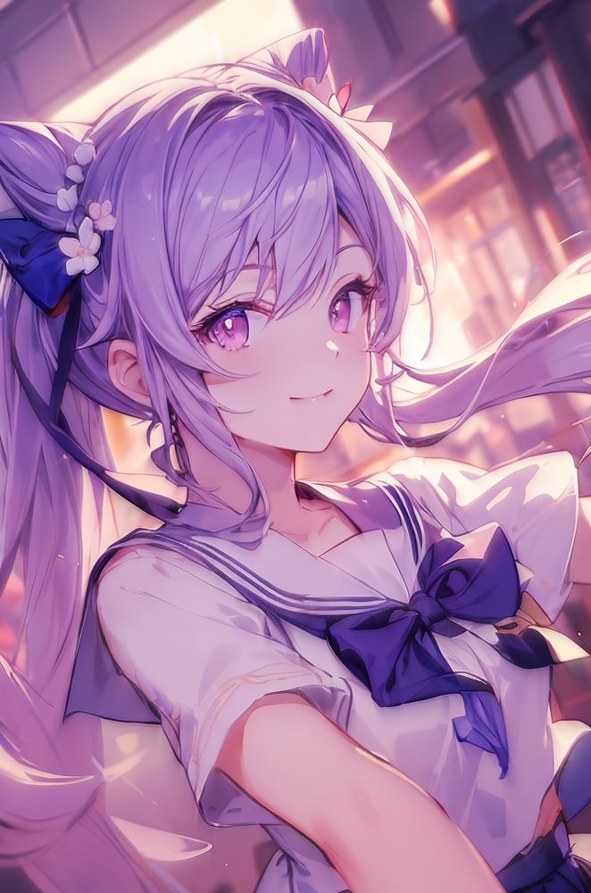 AI art "Seifuku Keqing ♡"