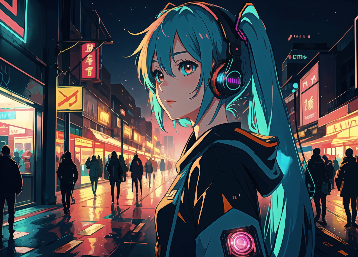 AI Art: Hatsune Miku CyberPunk by @🍁Shiro🍁 | PixAI - Anime AI Art