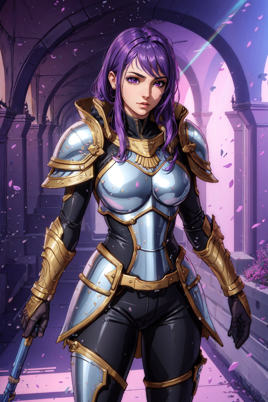 AI art "Purple Hair"