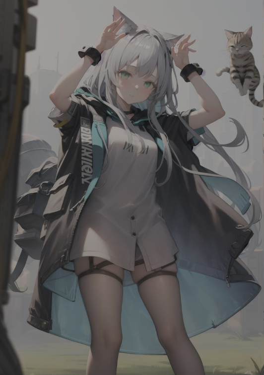 Bunny ears pose - AI Model 커버 이미지