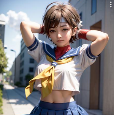 Kasugano Sakura - Street Fighter - AI LoRA model on PixAI