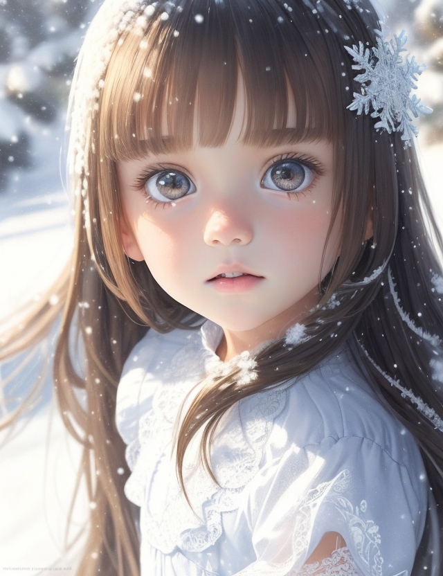 AI art "snow angel"