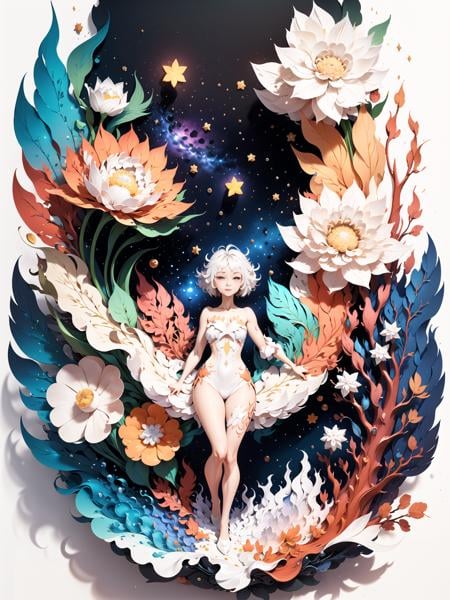 paper cut ,background,pastel,剪纸风格,背景,kk - AI Model cover image
