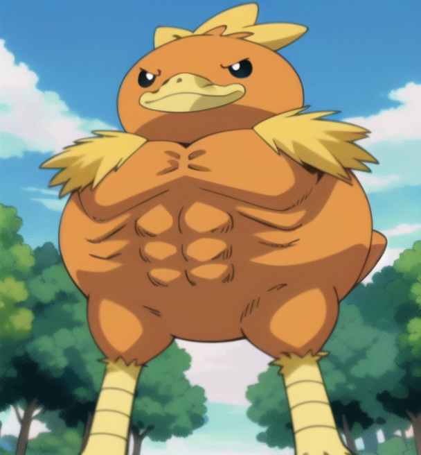 Swole Torchic - AI LoRA model on PixAI