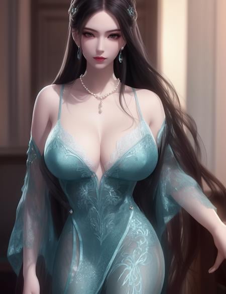 DA_YanLingBlueClothes焰灵蓝色服装-天行九歌 - AI Model cover image
