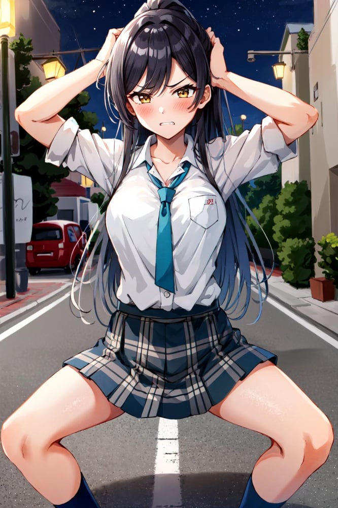 Standing with spread legs pose - AI Model cover image