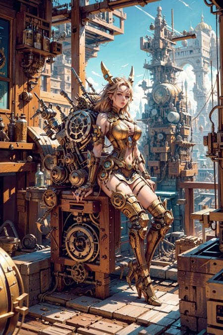 Steampunk Cogs - AI Model cover image