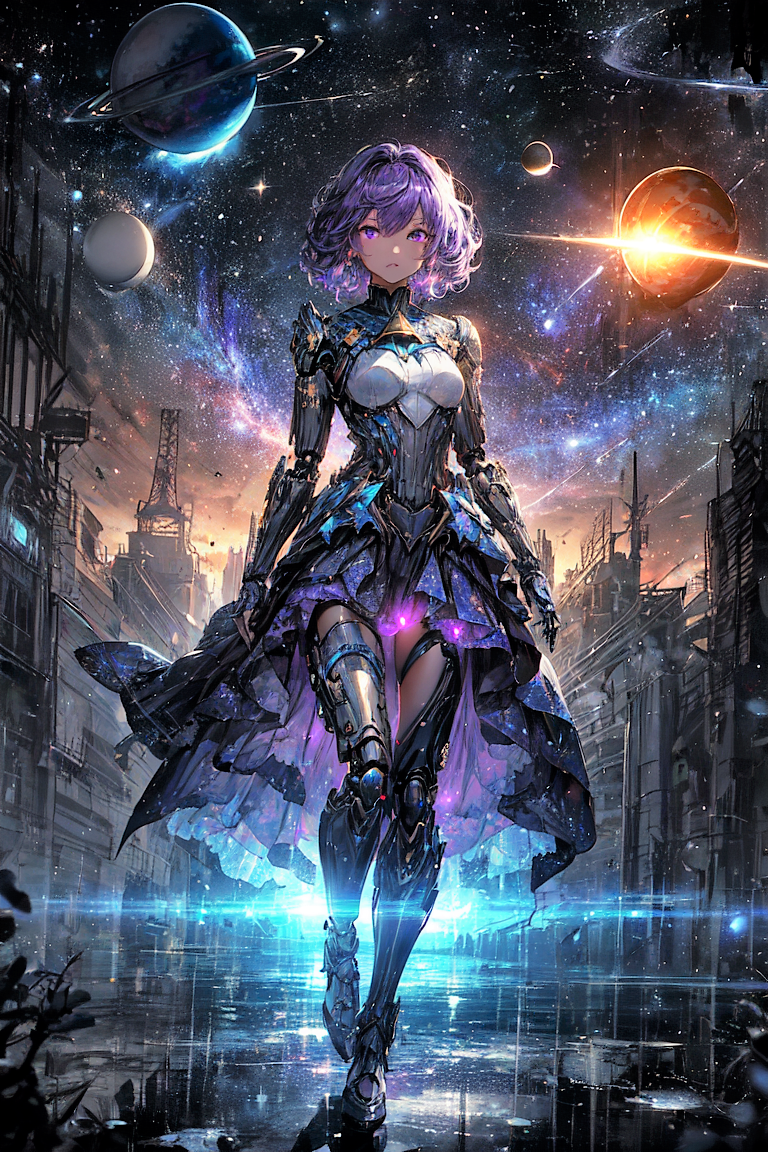 AI art "Cyborg Girl"