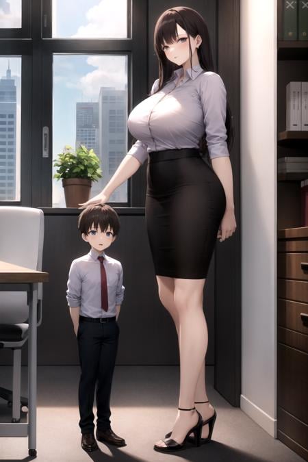 Reverse Size Difference, Concept LoRA by Hiting - AI Model 커버 이미지