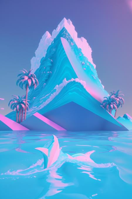 VaporWave style - AI Model cover image