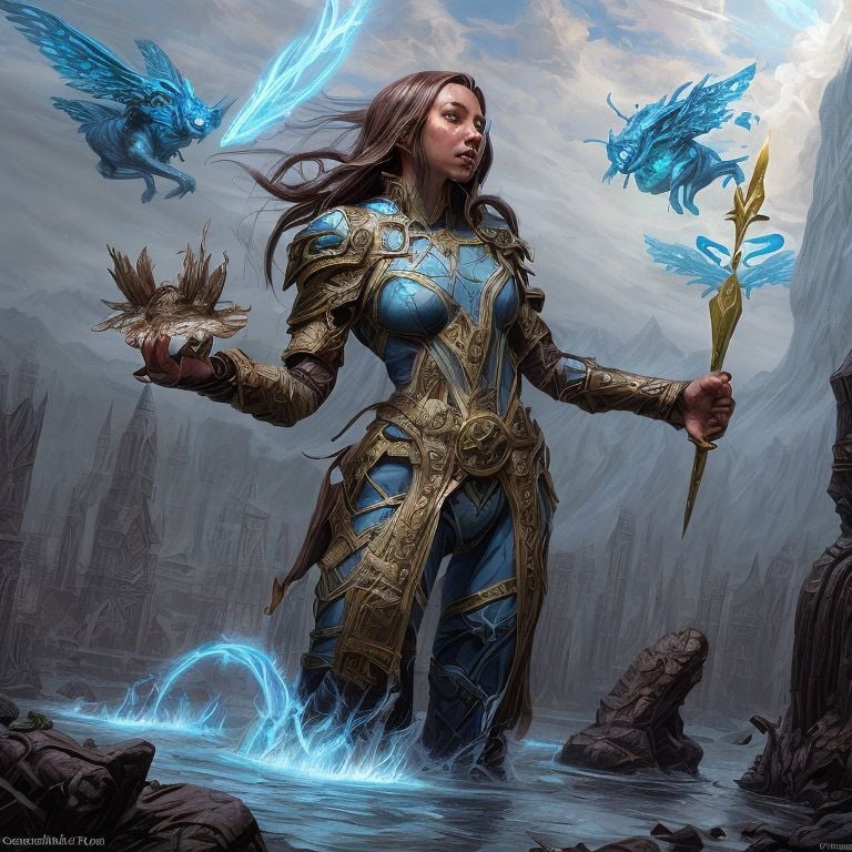 Fake Magic Card Art - AI LoRA model on PixAI