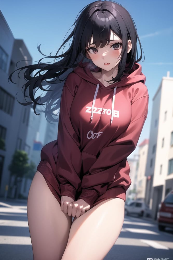 Skirt tug / dress tug / clothes tug - AI LoRA model on PixAI