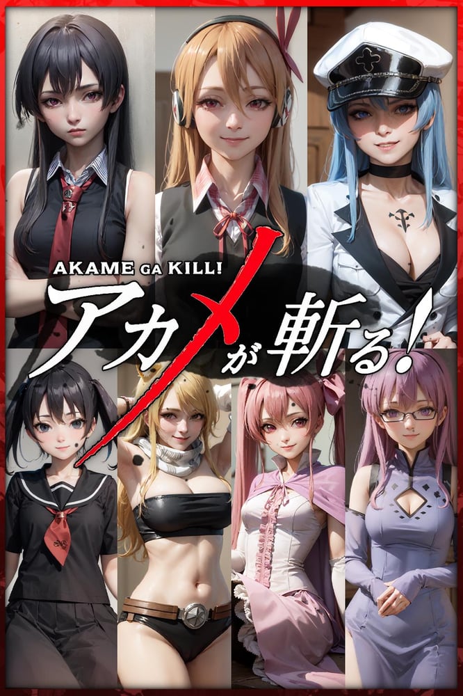 Modelo AI Art LoRA: Akame ga Kill! Girl Pack