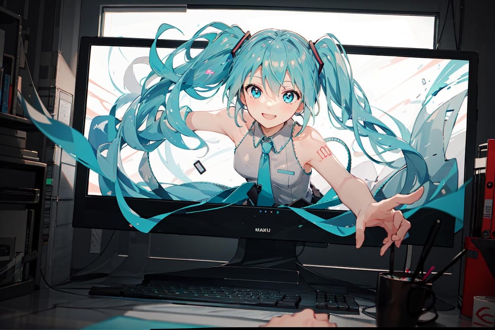 【Concept】Through Screen 钻出屏幕 - AI Model cover image