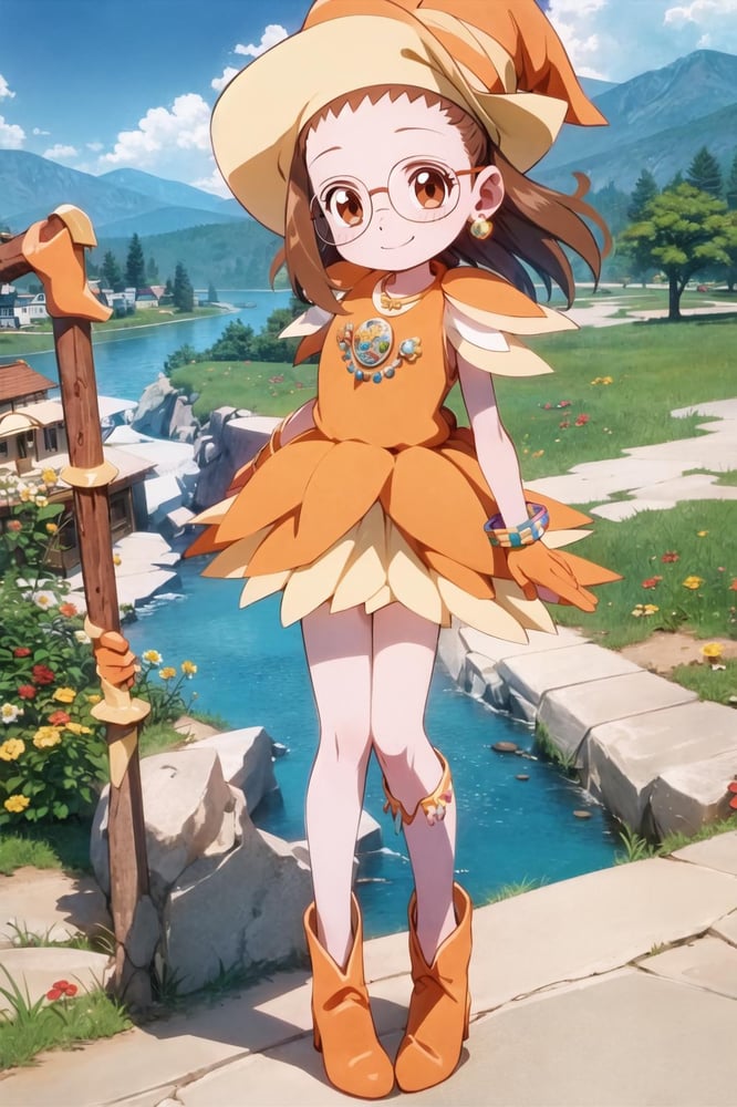 Fujiwara Hazuki Witch Outfit (Ojamajo Doremi) - AI Model cover image