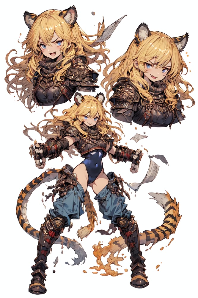 AI art "格闘家"