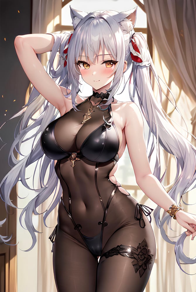 连体黑丝　ボディストッキング - AI Model cover image