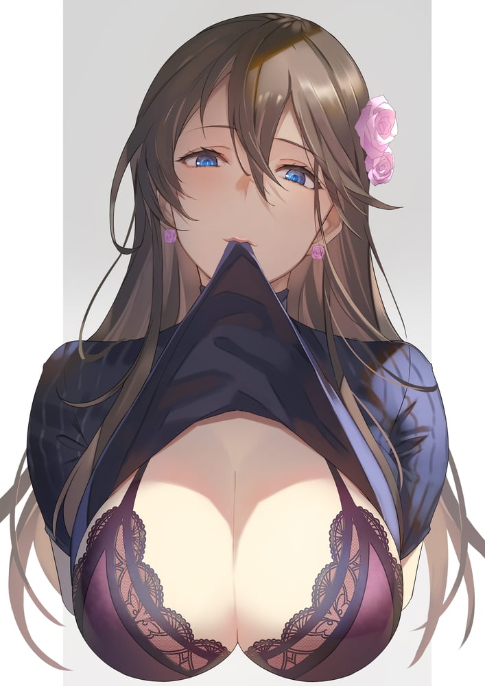 Mouth Hold Clothes Lift - AI Model cover image