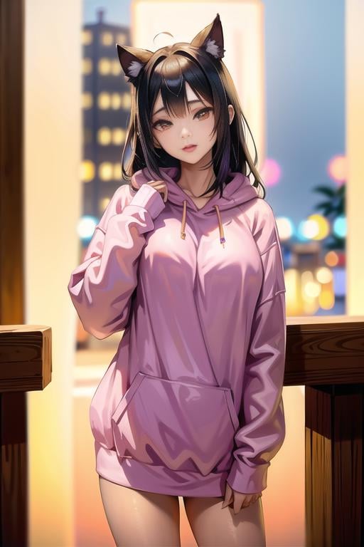 Oversized Clothing - sweater/hoodie version - AI Model cover image