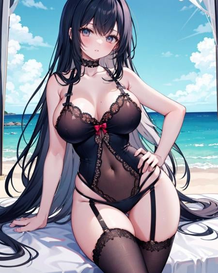 Lace-Trimmed Leotard - AI Model cover image