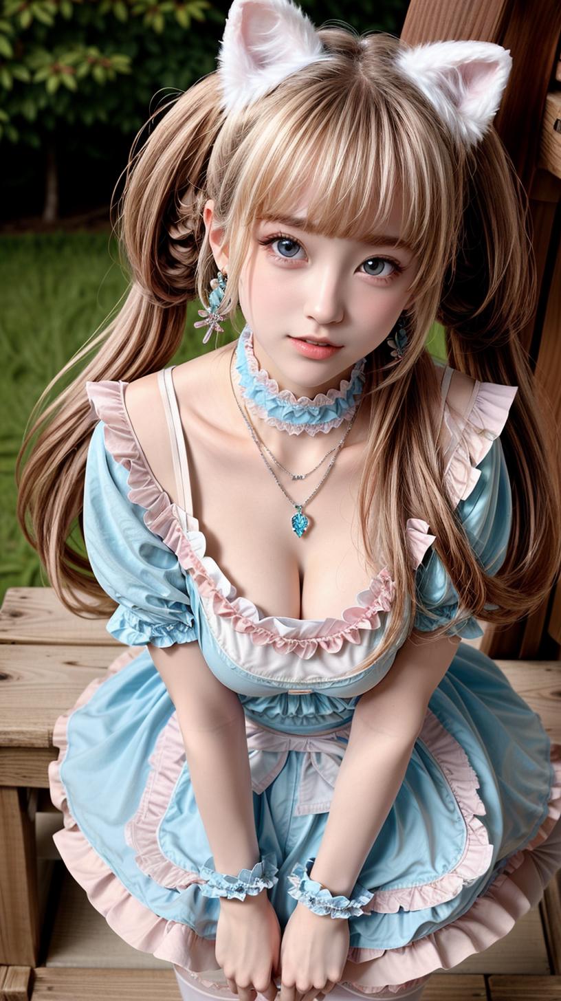 Japanese maid dress style 9 - AI Model cover image
