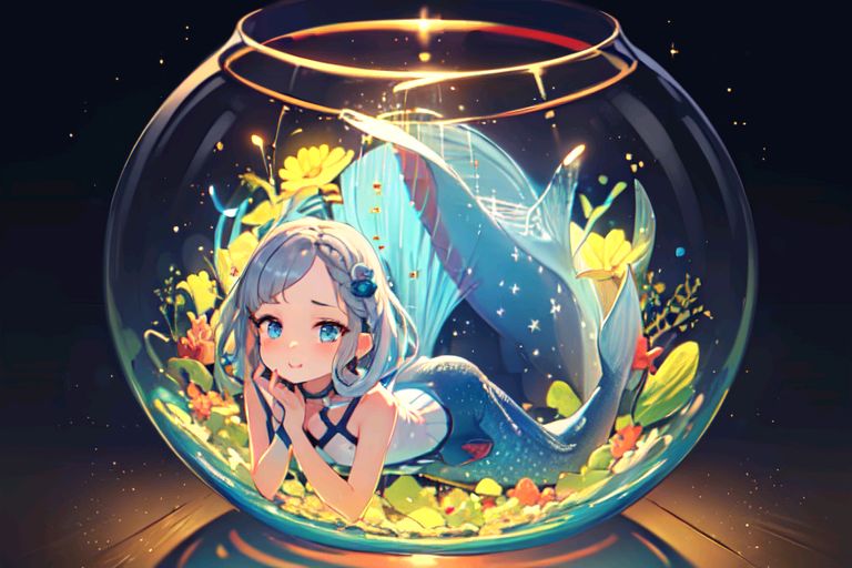 AI art "Mermaid in a Bowl: Series 1 #1"