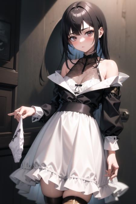 Holding panties / presenting panties - AI Model cover image