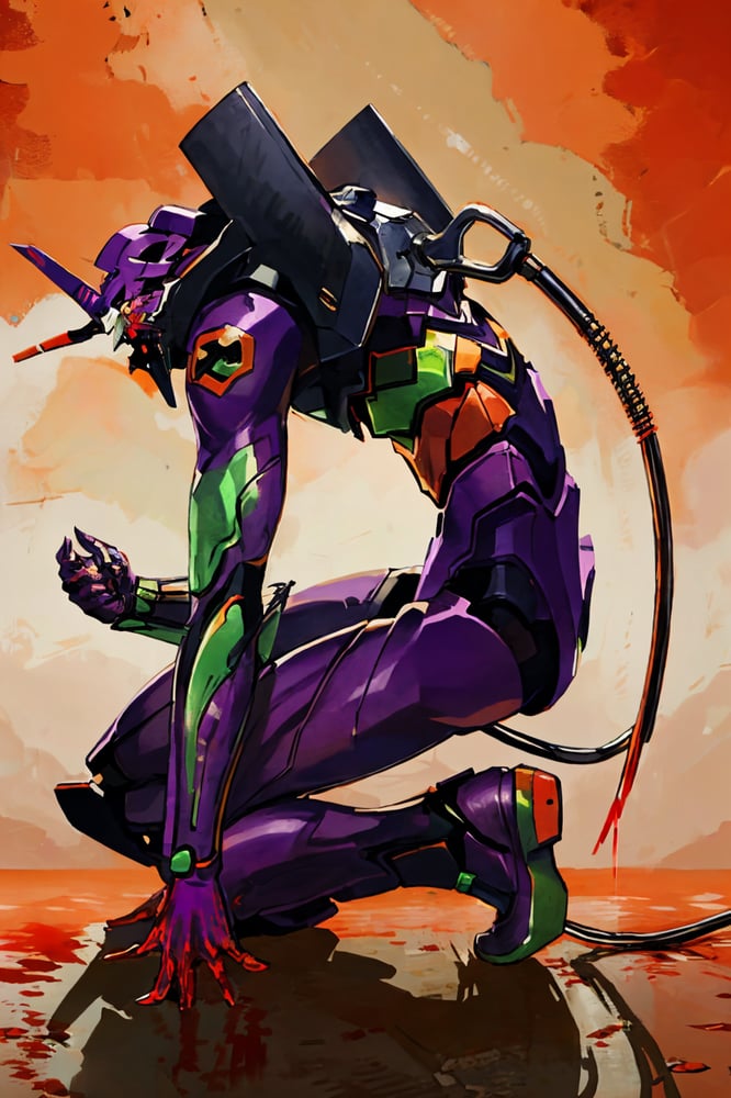 AI art "Eva-01"