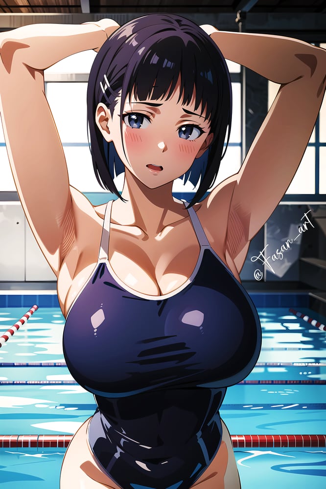 AI art "Swimsuit Suguha"