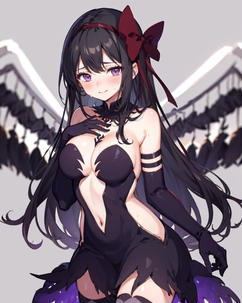 【Costume】【Cosplay】Akuma Homura's Black Dress 恶魔焰同款黑裙 - AI Model cover image