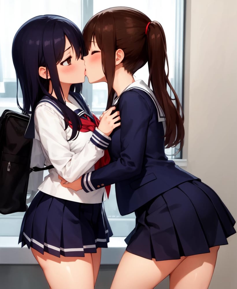 Anime Kisses (LoCon version) - AI Model cover image