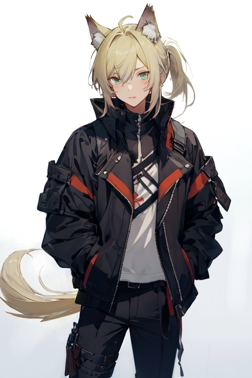 AI art "wolf boy"