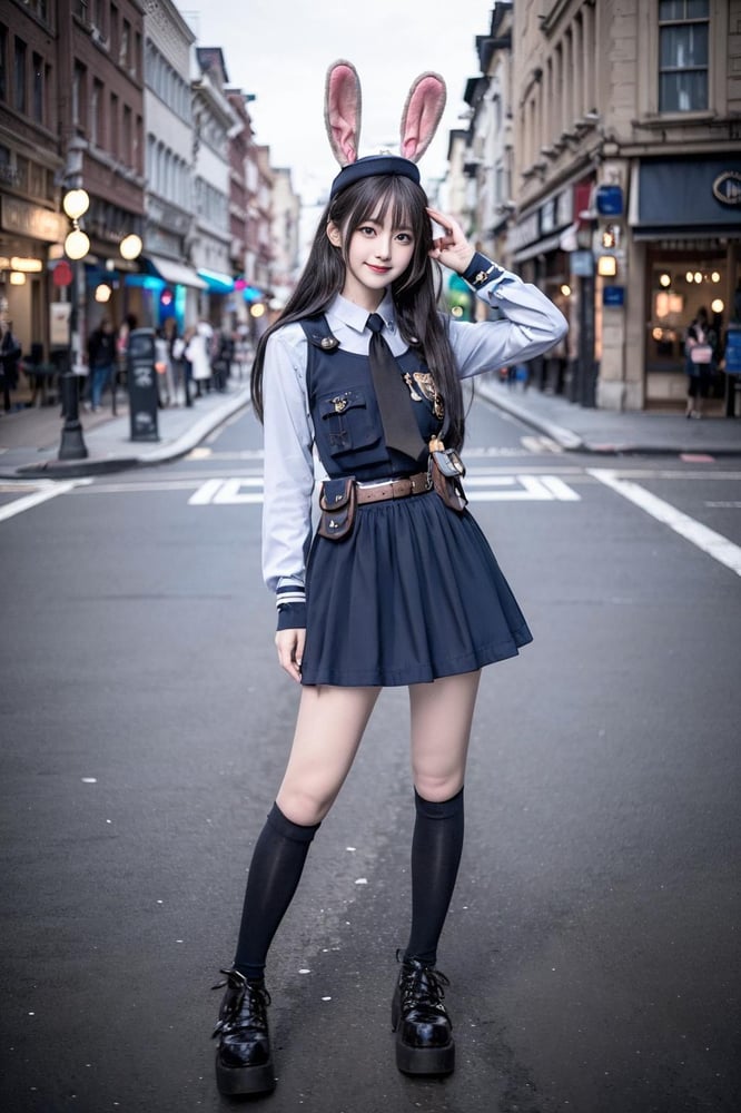 Rabbit officer costume - AI LoRA model on PixAI