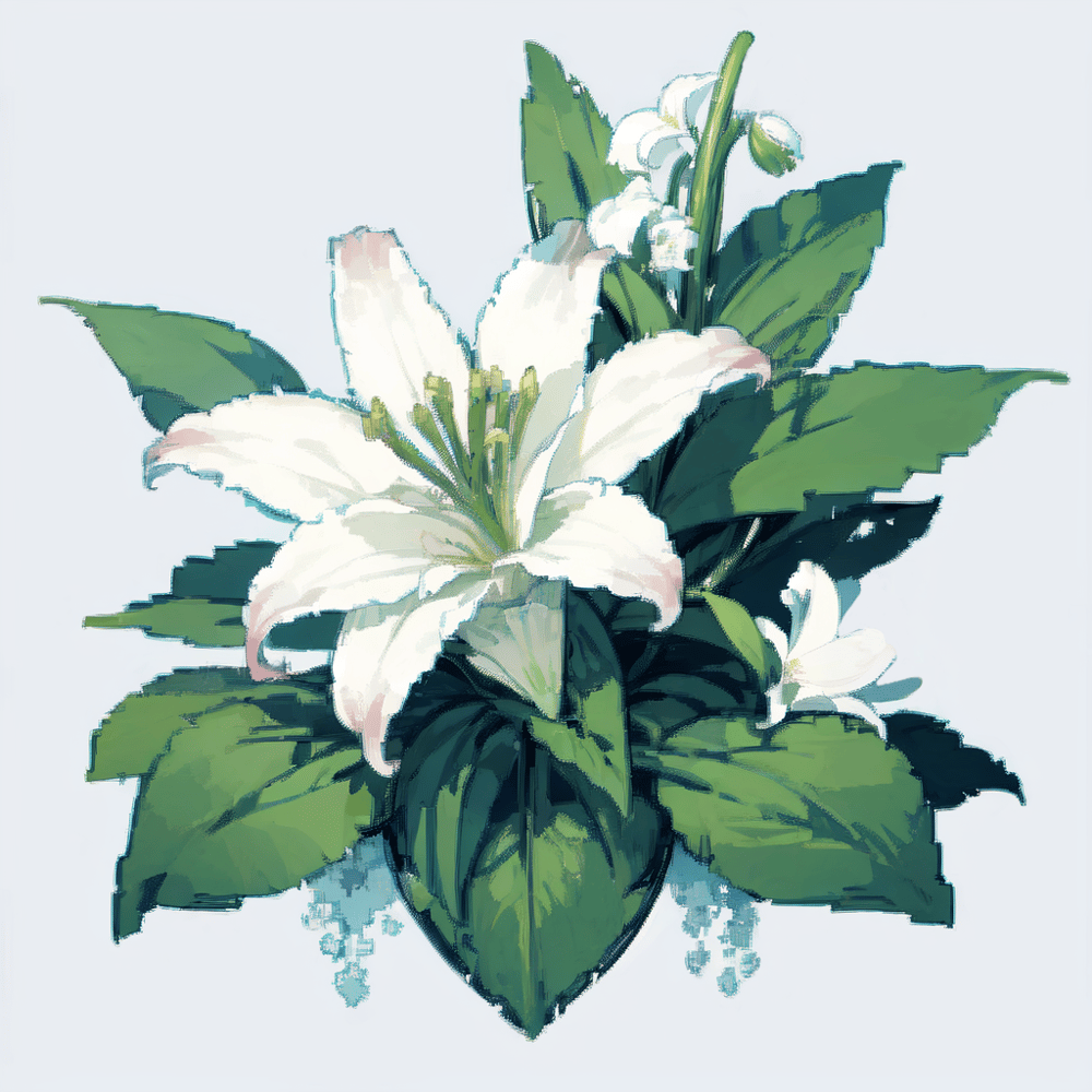 AI art "Lily of the valley"