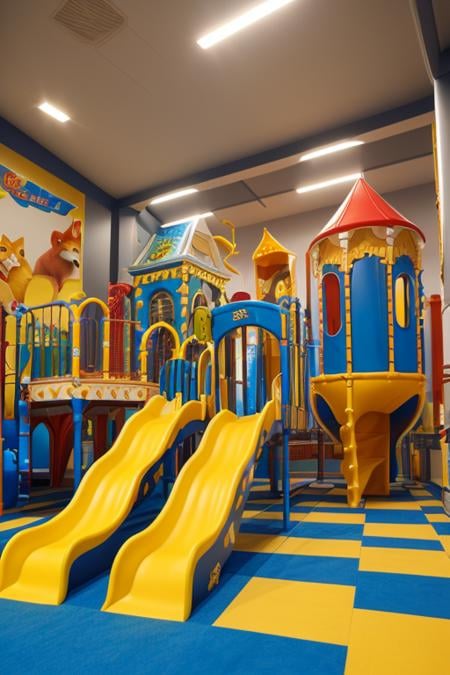 Playground, Indoors, Scenery/Background Concept LoRA, V1.0 - AI LoRA model on PixAI