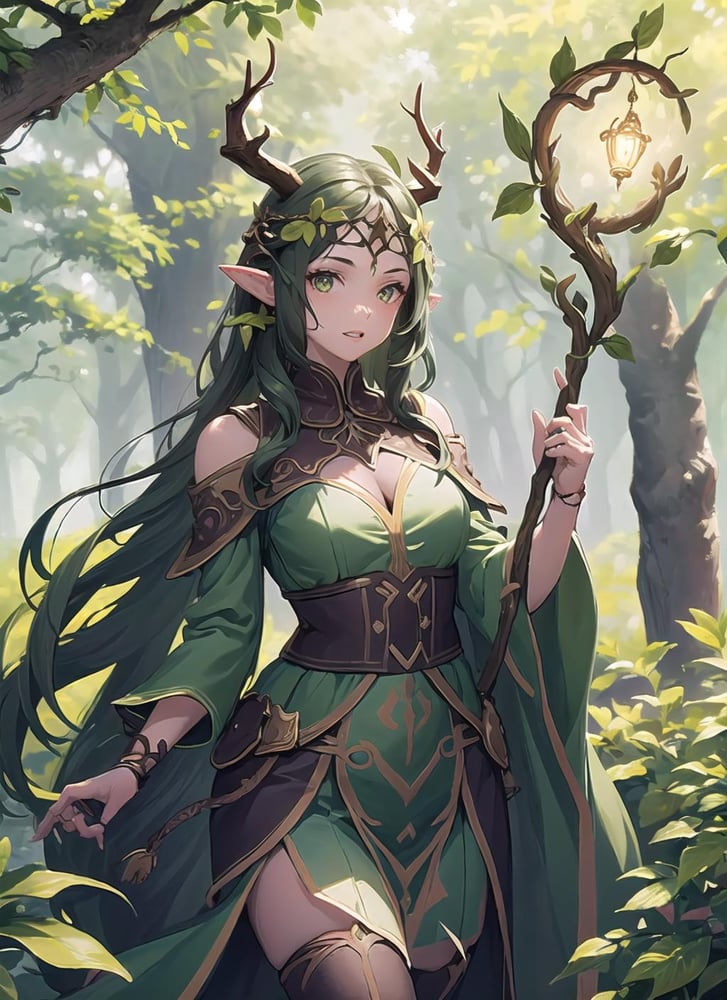Non-Hentai Elf | Ranger, Druid, Priestess, Warrior - AI Model 커버 이미지