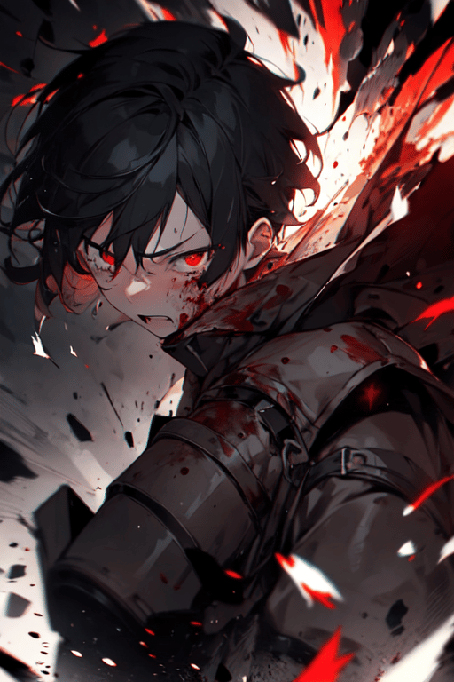 AI art "Fallen Hero"