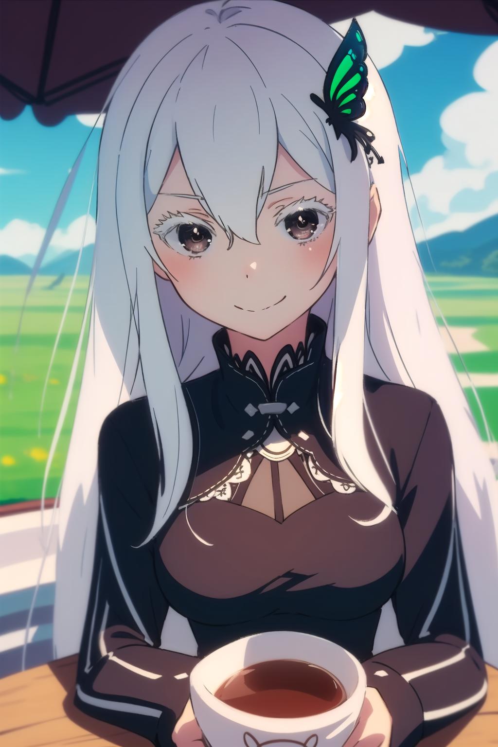 Modelo AI Art LoRA: Echidna (re:zero) https://civitai.com/models/97742/ echidna-rezero | PixAI