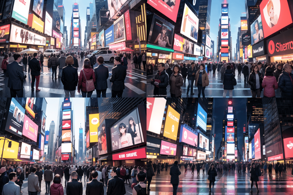 AI art "Times Square"