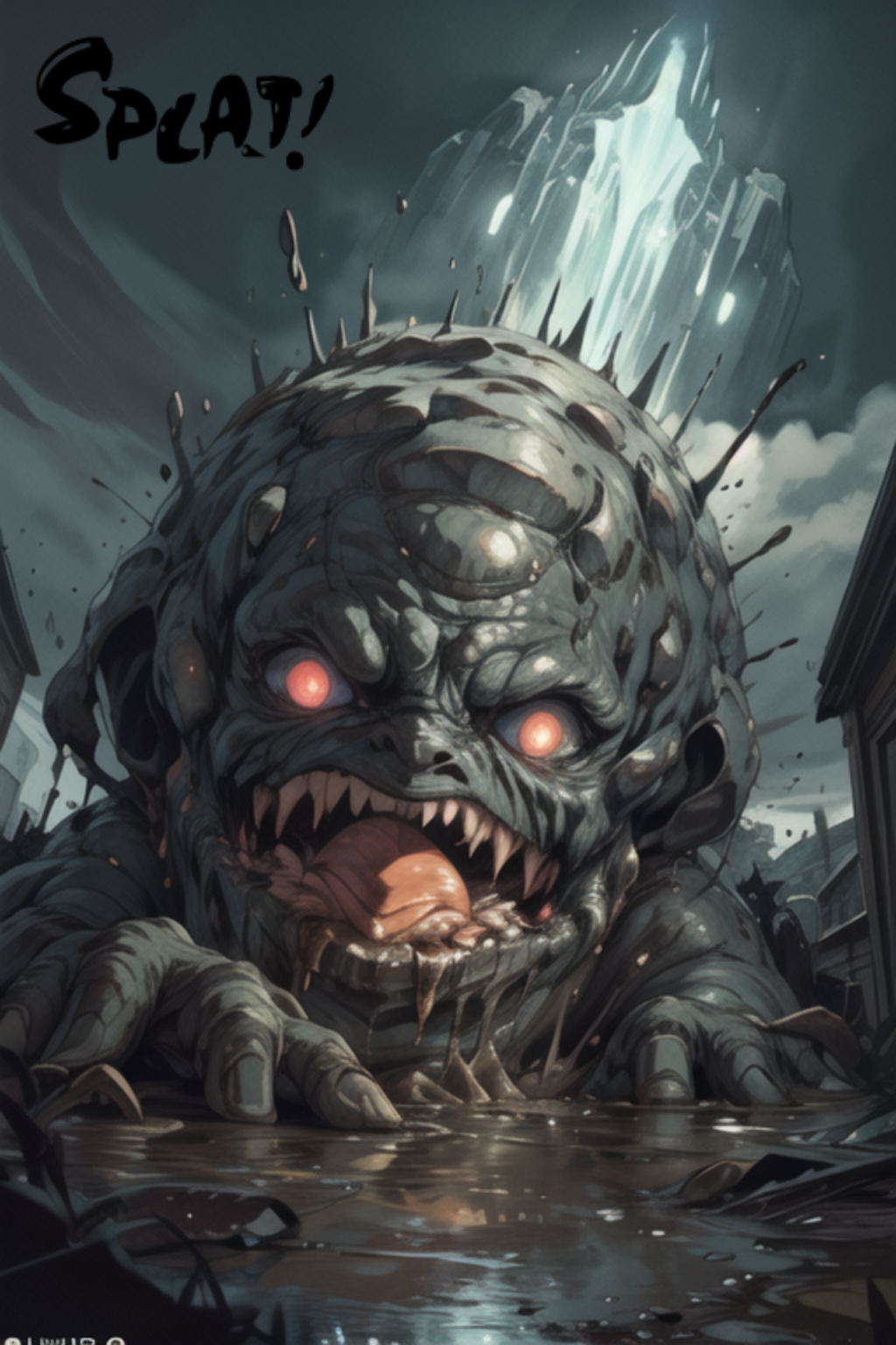 AI art "Sludge Golems Emerge"