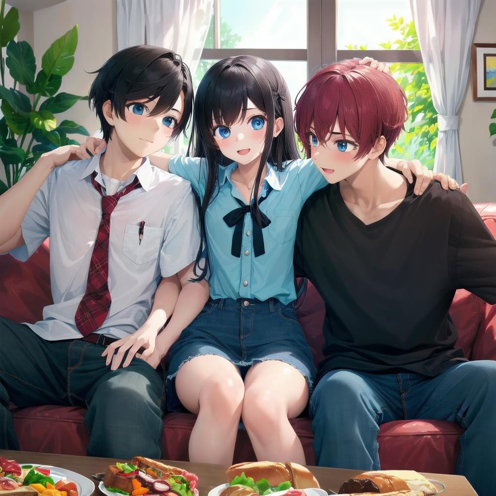 Three Best Friends - AI LoRA model on PixAI