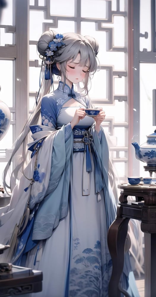 Concept꠩ Jingde 🔵 青花〚ʟᴏʜᴀ〛w/ multires noise - AI Model cover image