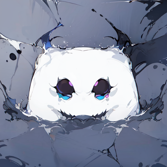 AI art "Crying Magic Creature Discord profile"