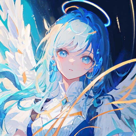 AI art "ブルー💙"