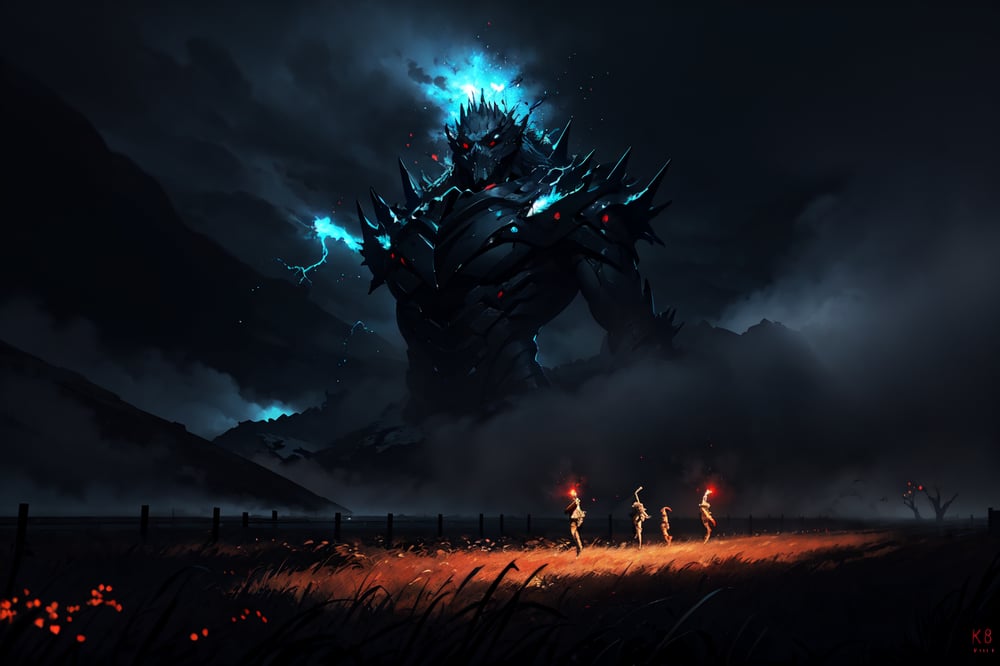 AI art "Mountains waking up"