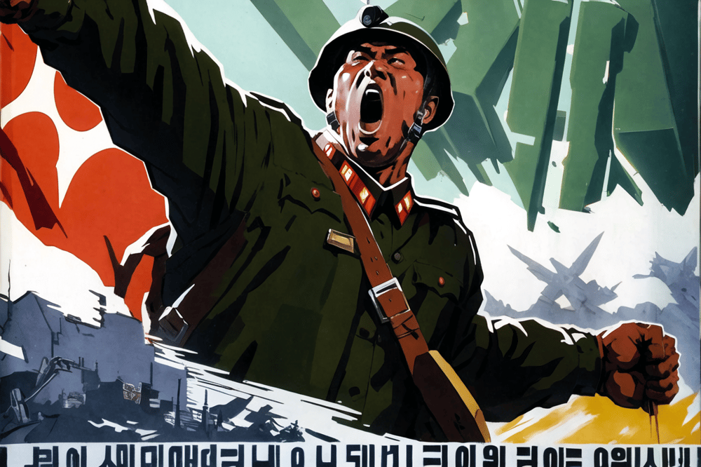 North Korea Propaganda Style - AI LoRA model on PixAI