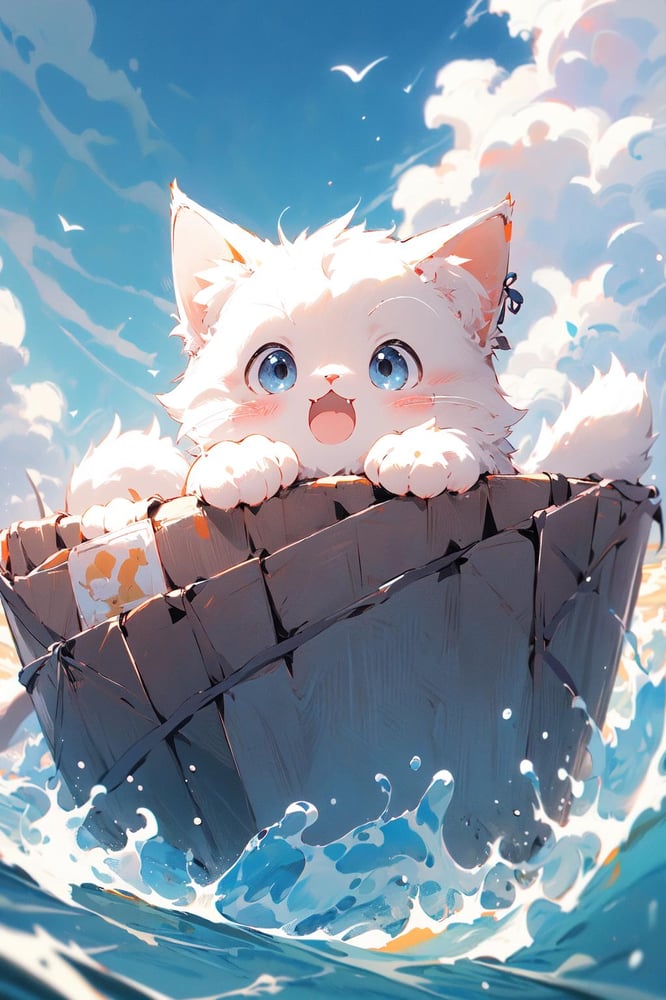 猫猫/Cute cat /midjourney style cat Lora - AI Model cover image