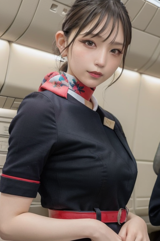 JAL Stewardess Uniform - AI Model cover image