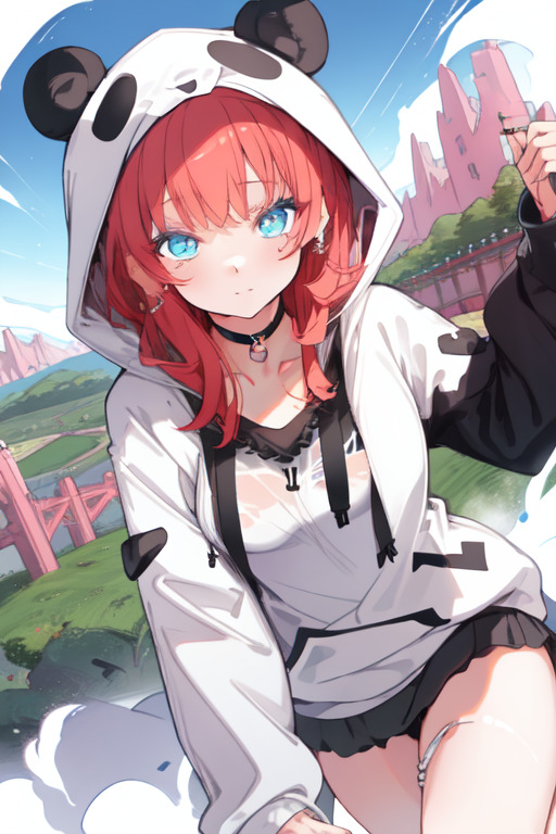 Panda hoodie v3 - AI Model cover image